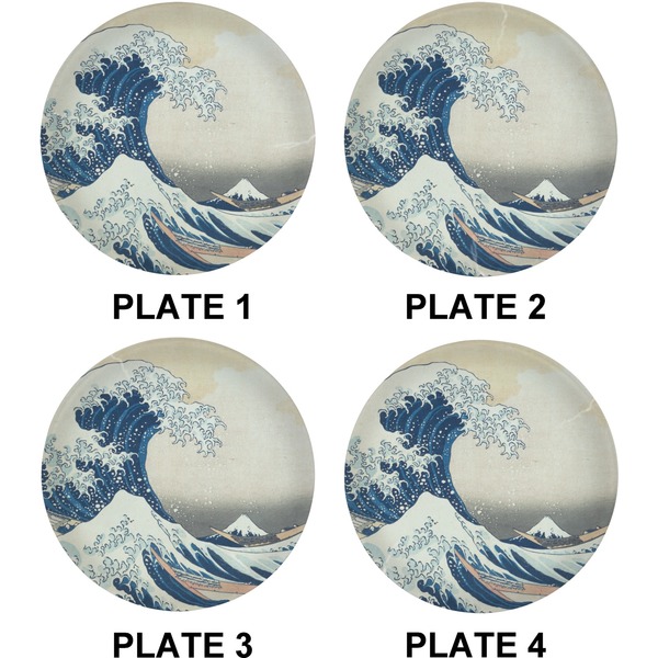 Great Wave off Kanagawa Set of Lunch / Dinner Plates (Approval)