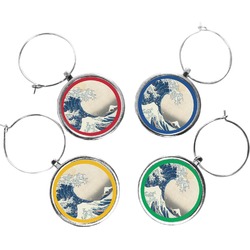 Great Wave off Kanagawa Wine Charms (Set of 4)
