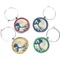 Great Wave off Kanagawa Wine Charms (Set of 4)
