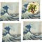 Great Wave off Kanagawa Set of Square Dinner Plates