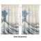 Great Wave off Kanagawa Sheer Curtains Double