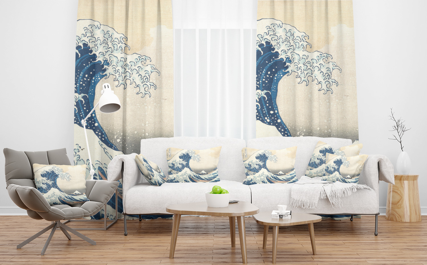 Custom Great Wave off Kanagawa Curtain YouCustomizeIt