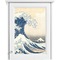 Great Wave off Kanagawa Single White Cabinet Decal