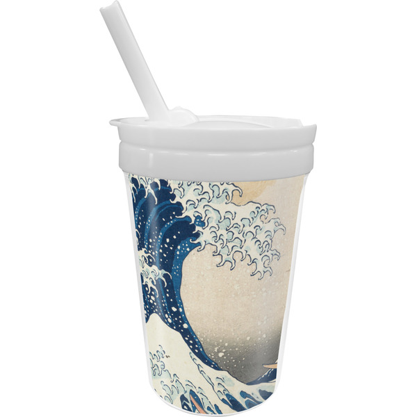 Custom Great Wave off Kanagawa Sippy Cup with Straw