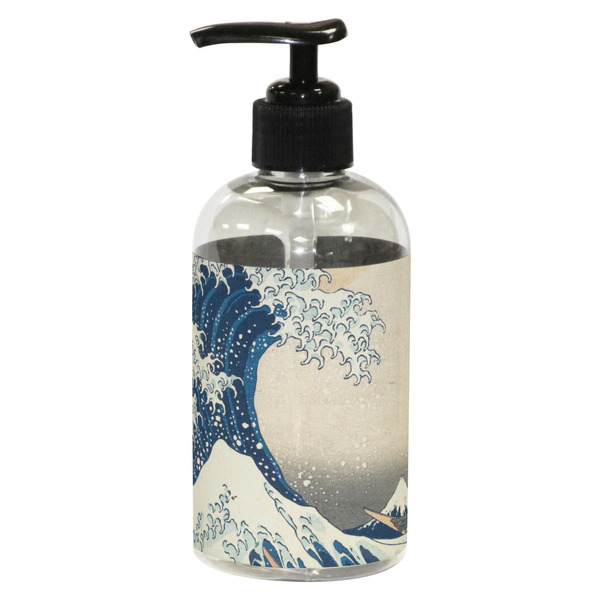 Custom Great Wave off Kanagawa Plastic Soap / Lotion Dispenser (8 oz - Small - Black)