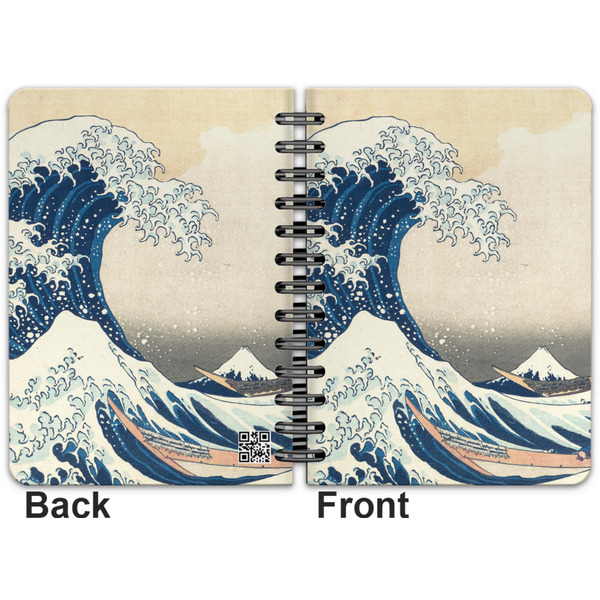 Great Wave off Kanagawa Spiral Journal 5 x 7 - Apvl