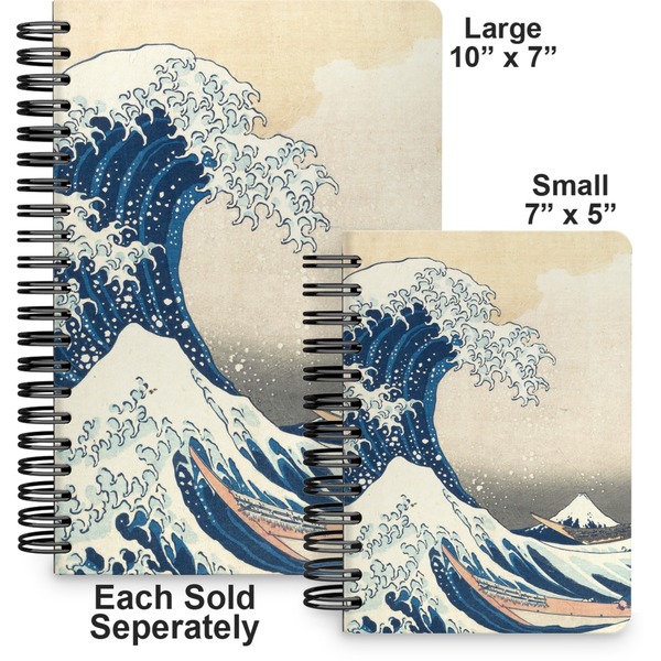 Great Wave off Kanagawa Spiral Journal - Comparison