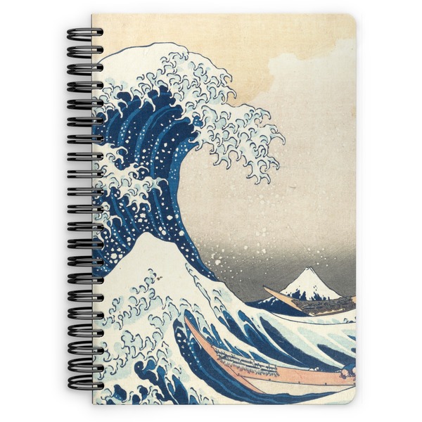 Custom Great Wave off Kanagawa Spiral Notebook