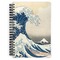 Great Wave off Kanagawa Spiral Journal Large - Front View