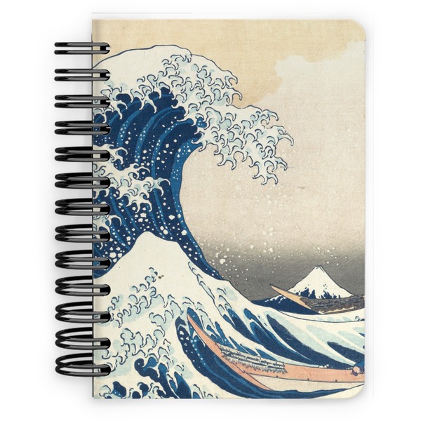 Custom Great Wave off Kanagawa Spiral Notebook - 5x7