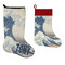 Great Wave off Kanagawa Stockings - Side by Side compare