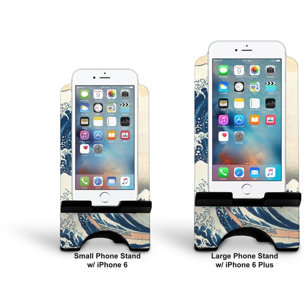Great Wave off Kanagawa Stylized Phone Stand - Comparison
