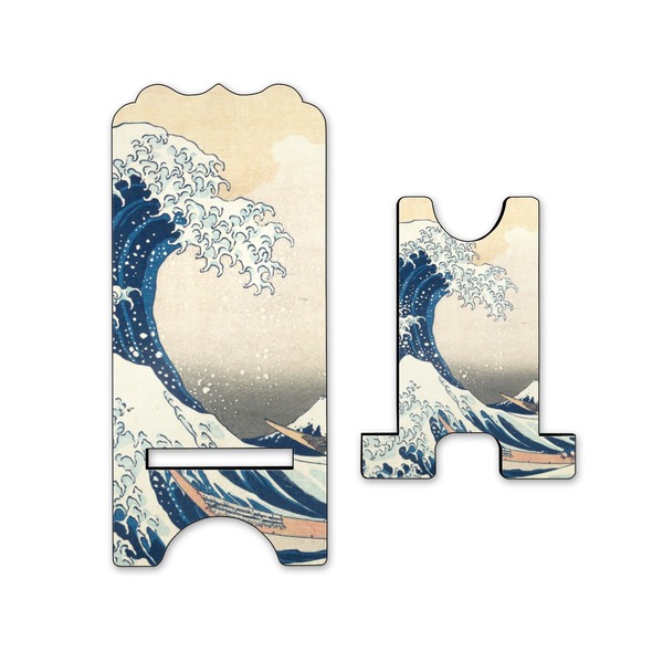 Great Wave off Kanagawa Stylized Phone Stand - Front & Back - Small
