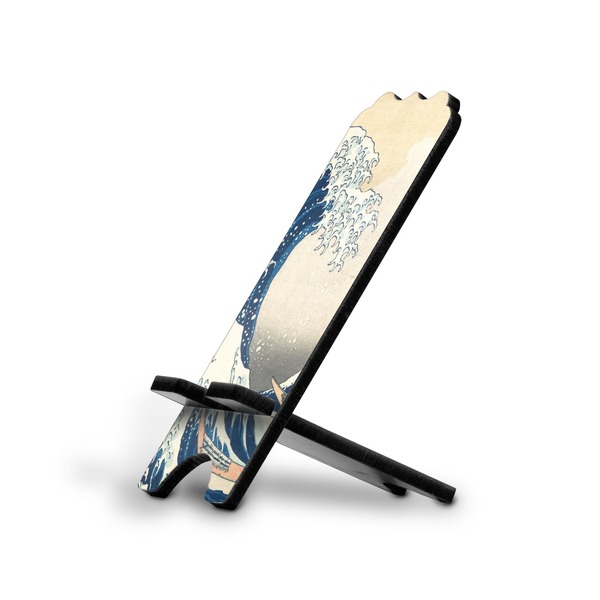 Custom Great Wave off Kanagawa Stylized Cell Phone Stand - Large