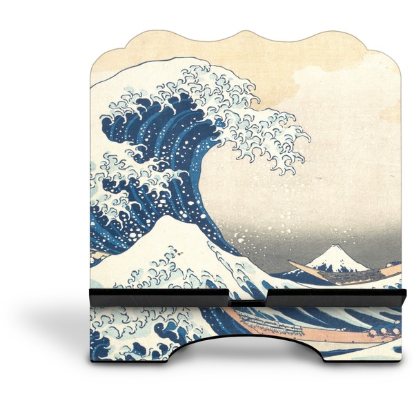 Great Wave off Kanagawa Stylized Tablet Stand - Front without iPad
