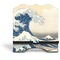 Great Wave off Kanagawa Stylized Tablet Stand - Front without iPad