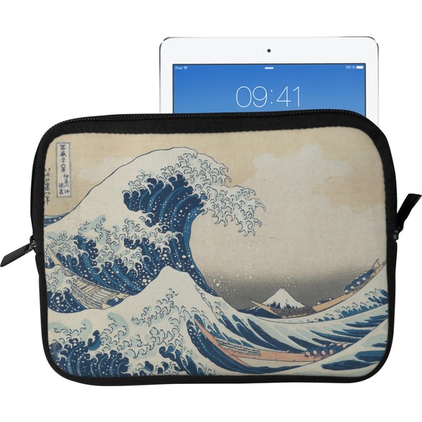 Custom Great Wave off Kanagawa Tablet Case / Sleeve - Large