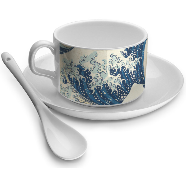 Custom Great Wave off Kanagawa Tea Cup