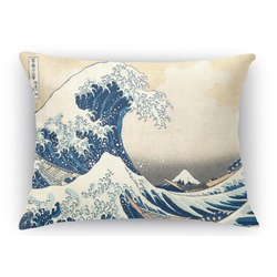 Great Wave off Kanagawa Rectangular Throw Pillow Case