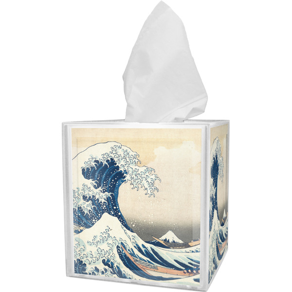 Custom Great Wave off Kanagawa Tissue Box Cover