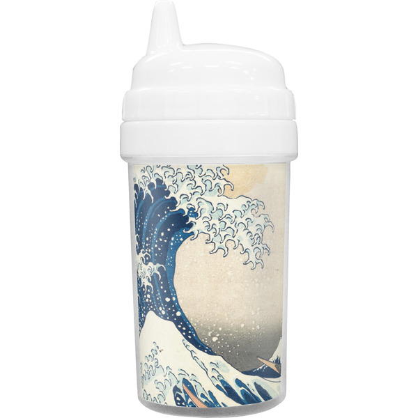 Custom Great Wave off Kanagawa Toddler Sippy Cup
