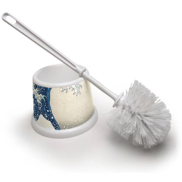 Custom Great Wave off Kanagawa Toilet Brush