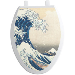 Great Wave off Kanagawa Toilet Seat Decal - Elongated