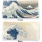 Great Wave off Kanagawa Vinyl Check Book Cover - Front and Back