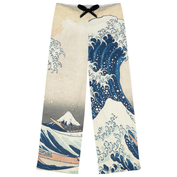 Custom Great Wave off Kanagawa Womens Pajama Pants - XS