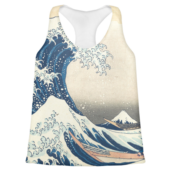 Custom Great Wave off Kanagawa Womens Racerback Tank Top - 2X Large
