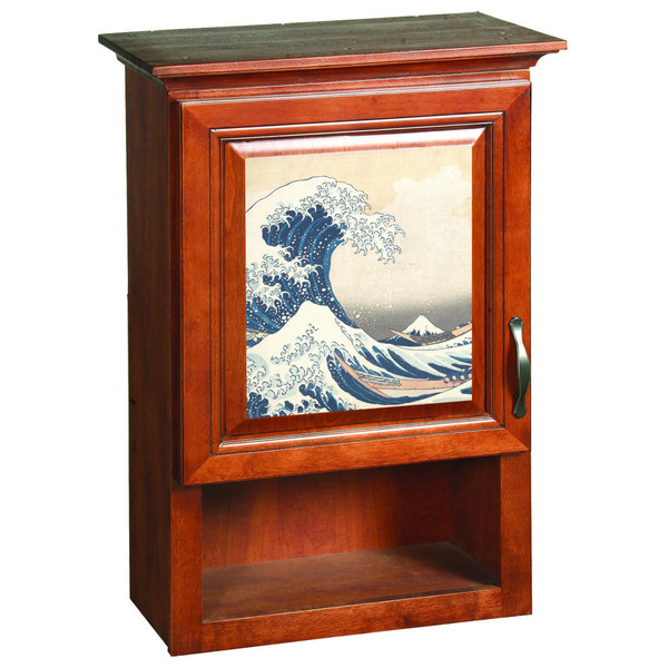 Great Wave off Kanagawa Wooden Cabinet Decal (Medium)