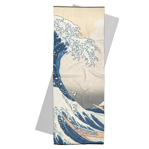 Custom Great Wave off Kanagawa Yoga Mat Towel