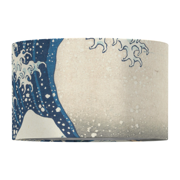 Great Wave off Kanagawa 12" Drum Lampshade - FRONT (Fabric)