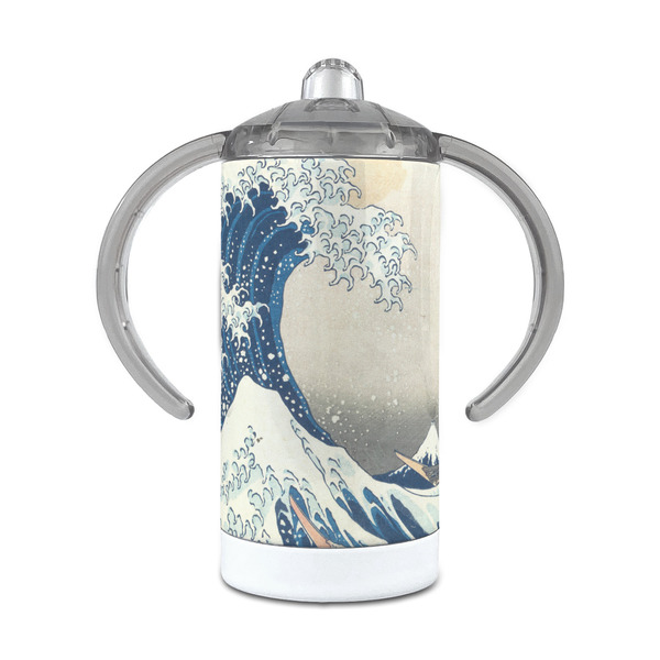 Custom Great Wave off Kanagawa 12 oz Stainless Steel Sippy Cup