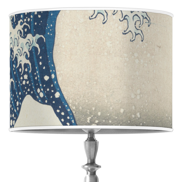Custom Great Wave off Kanagawa Drum Lamp Shade