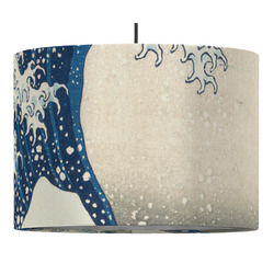 Great Wave off Kanagawa Drum Pendant Lamp