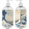 Great Wave off Kanagawa 16 oz Plastic Liquid Dispenser- Approval- White