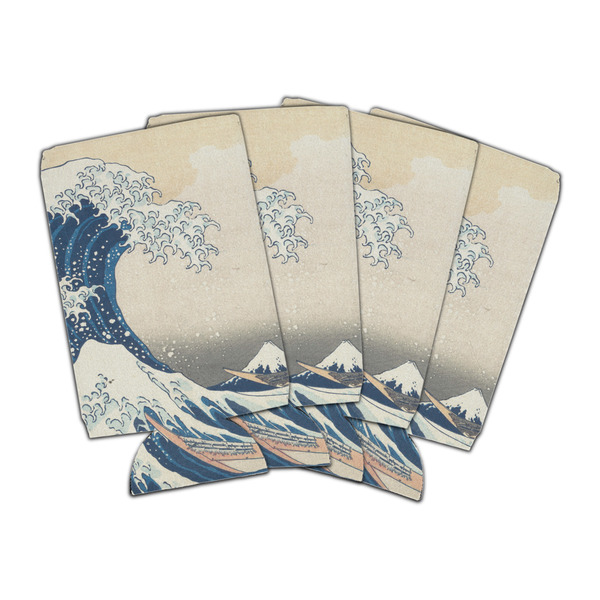 Custom Great Wave off Kanagawa Can Cooler (16 oz) - Set of 4