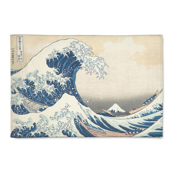 Custom Great Wave off Kanagawa Patio Rug