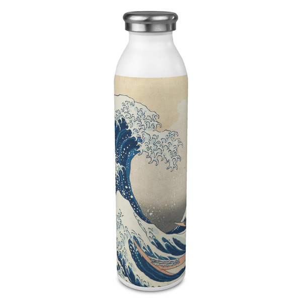 Custom Great Wave off Kanagawa 20oz Stainless Steel Water Bottle - Full Print