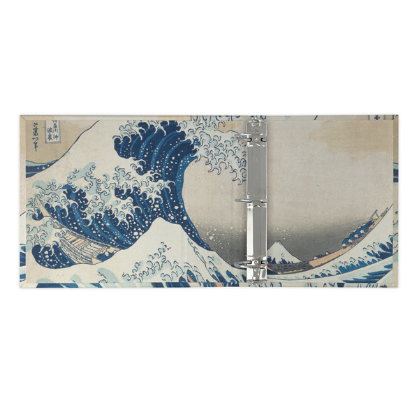 Great Wave off Kanagawa 3 Ring Binders - Full Wrap - 2" - OPEN INSIDE