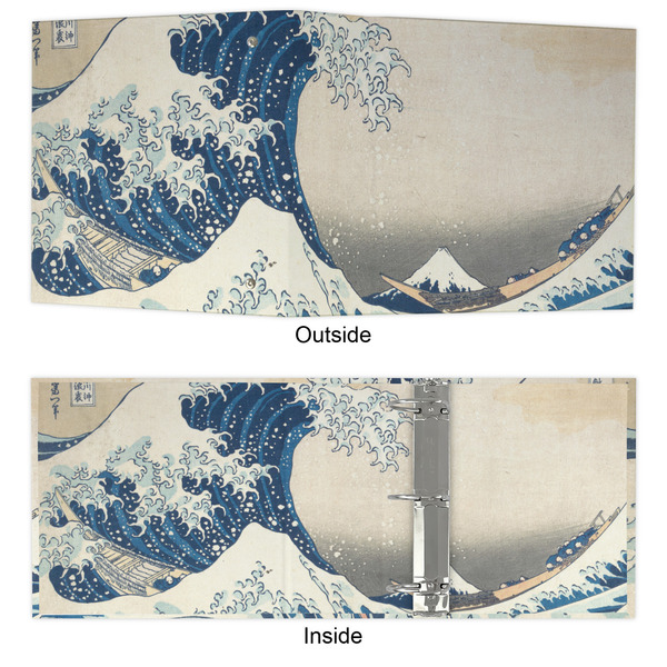 Great Wave off Kanagawa 3 Ring Binders - Full Wrap - 3" - APPROVAL