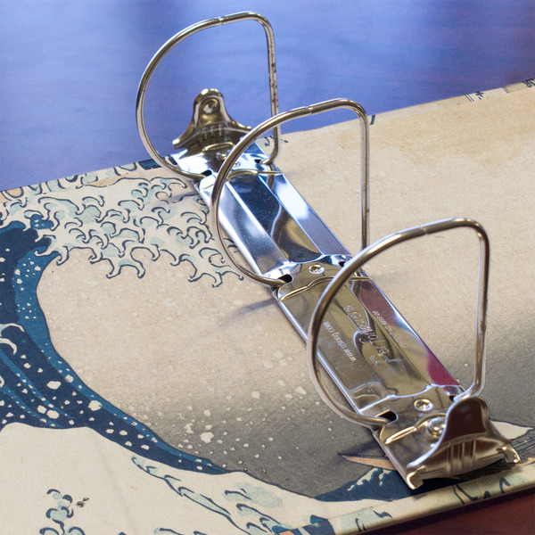 Great Wave off Kanagawa 3 Ring Binders - Full Wrap - 3" - DETAIL