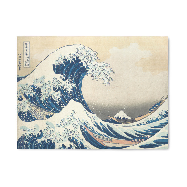 Custom Great Wave off Kanagawa 5' x 7' Indoor Area Rug