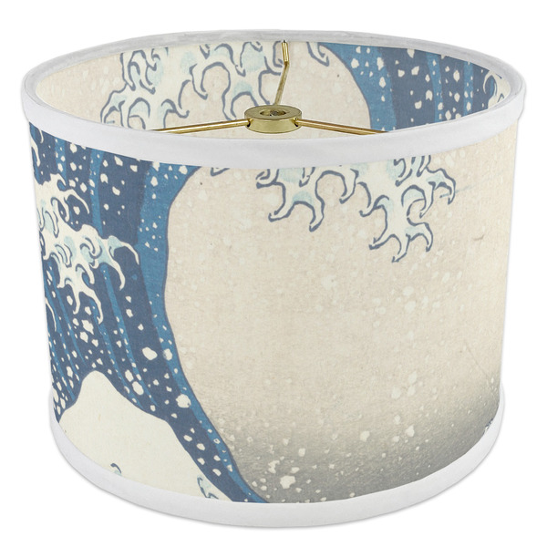 Great Wave off Kanagawa 8" Drum Lampshade - ANGLE Poly-Film