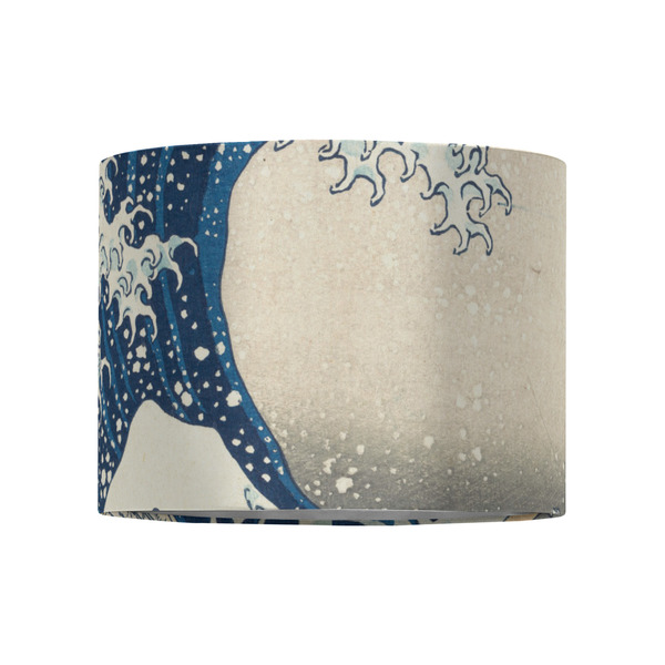 Great Wave off Kanagawa 8" Drum Lampshade - FRONT (Fabric)