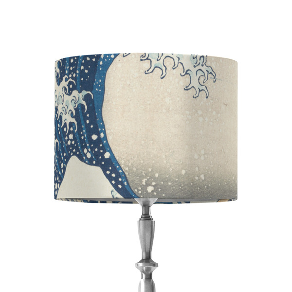Custom Great Wave off Kanagawa 8" Drum Lamp Shade - Fabric