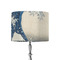Great Wave off Kanagawa 8" Drum Lampshade - ON STAND (Fabric)
