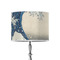 Great Wave off Kanagawa 8" Drum Lampshade - ON STAND (Poly Film)