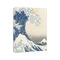 Great Wave off Kanagawa 8x10 - Canvas Print - Angled View